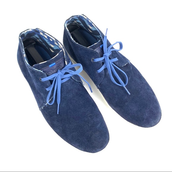 Timberland Blue Suede Chukka Desert Shoe Sz 10 main image 4